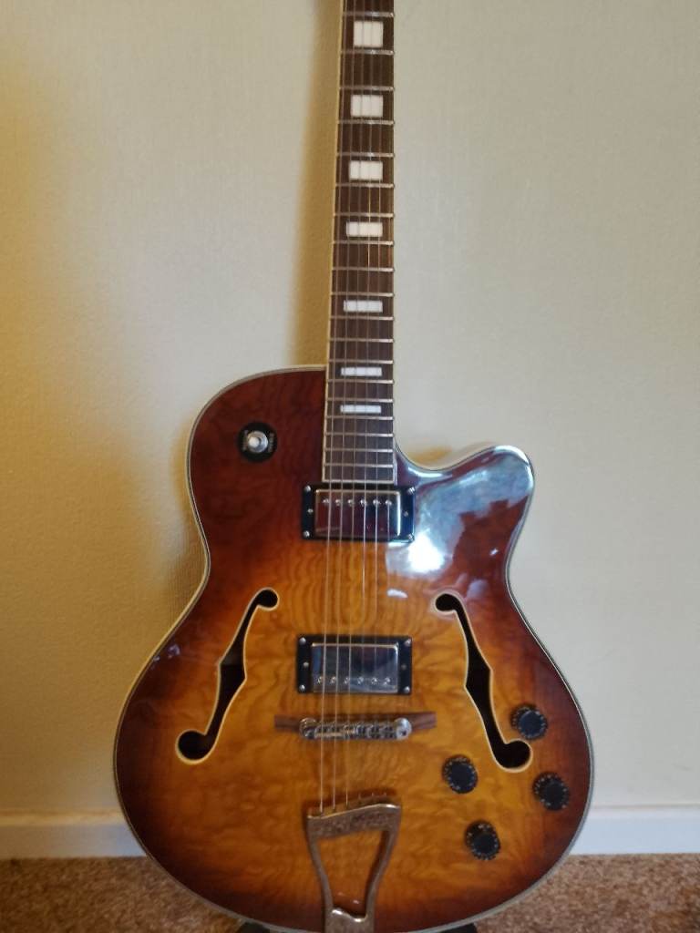 Electroacoustic Guitar and Case.