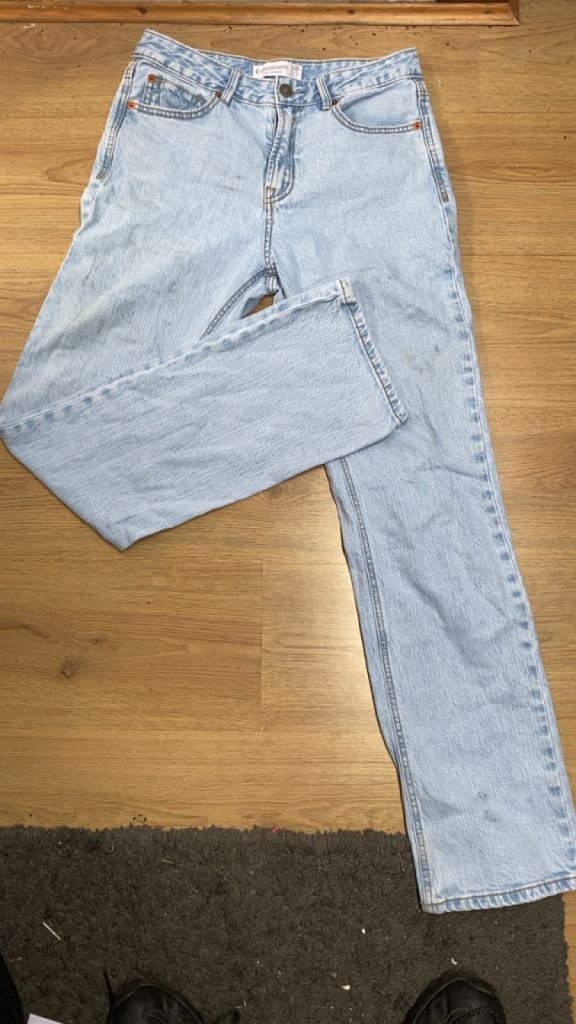 Stradivarius Light Blue Denim Jeans - UK Size 10, Good As New