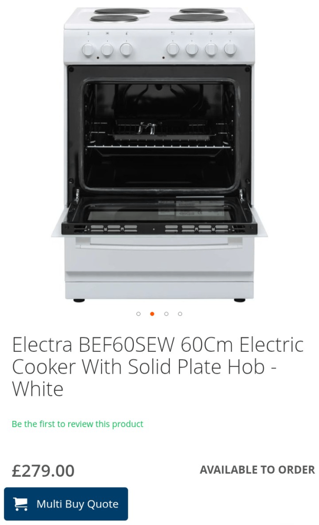 Electra Electric Oven 