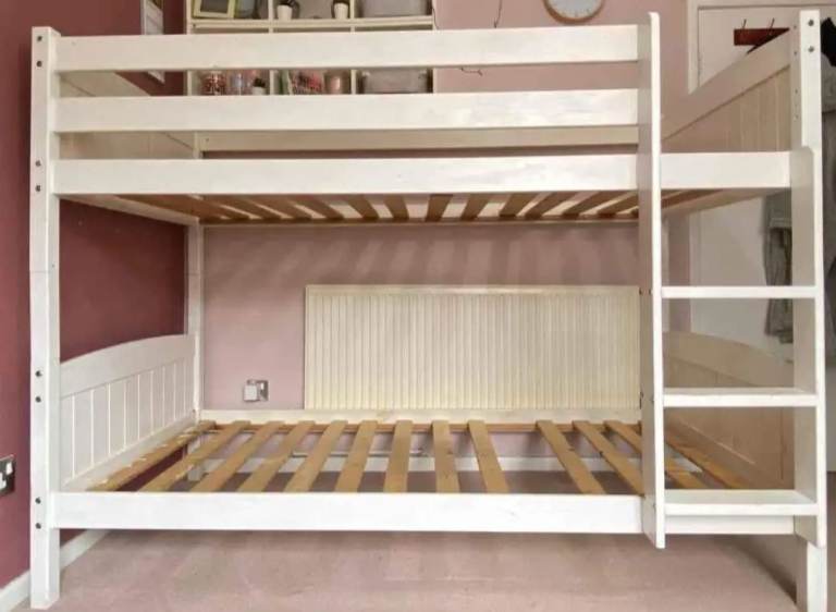 Bunk bed with mattresses.  Good condition and dismantled 