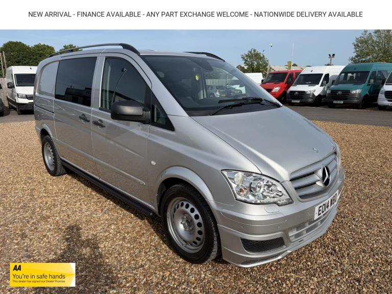 2014 Mercedes-Benz Vito 3.0 122 CDi Dualiner Sport Panel Van 5dr Diesel Automatic L3 (221 g/km, 2...