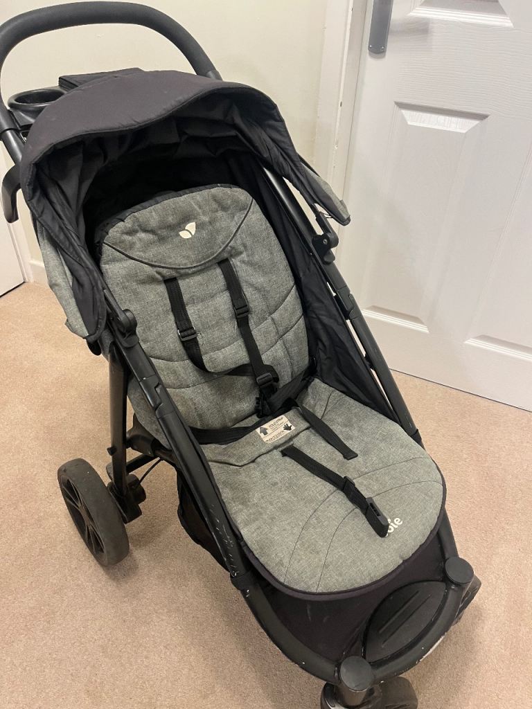 Black Grey Joie Pram Stroller