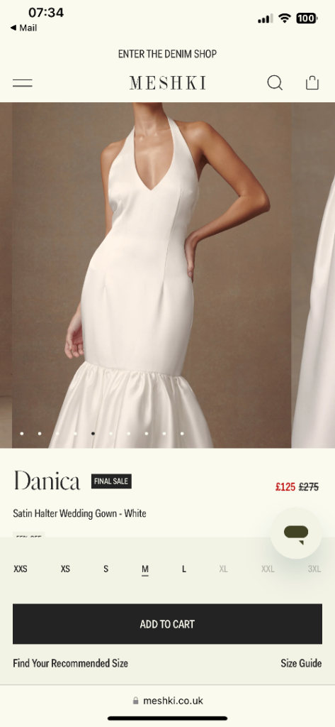 Fishtail wedding dress