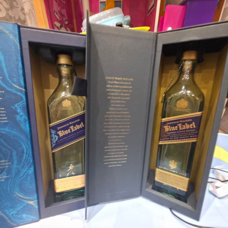 Johnnie Walker Blue Label Empty Bottles with Presentation Boxes