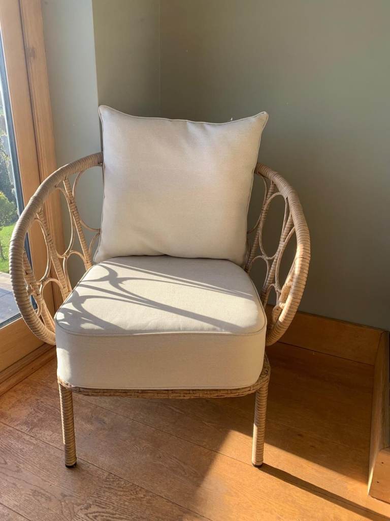 John Lewis Wicker Chair - As New condition