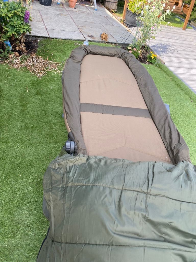 Camping Bed with Sleeping Bag and Carry Bags – Good Condition