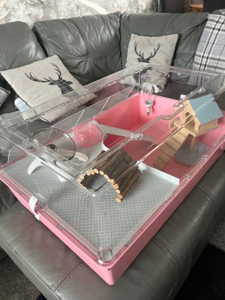 hamster cage with accessories 