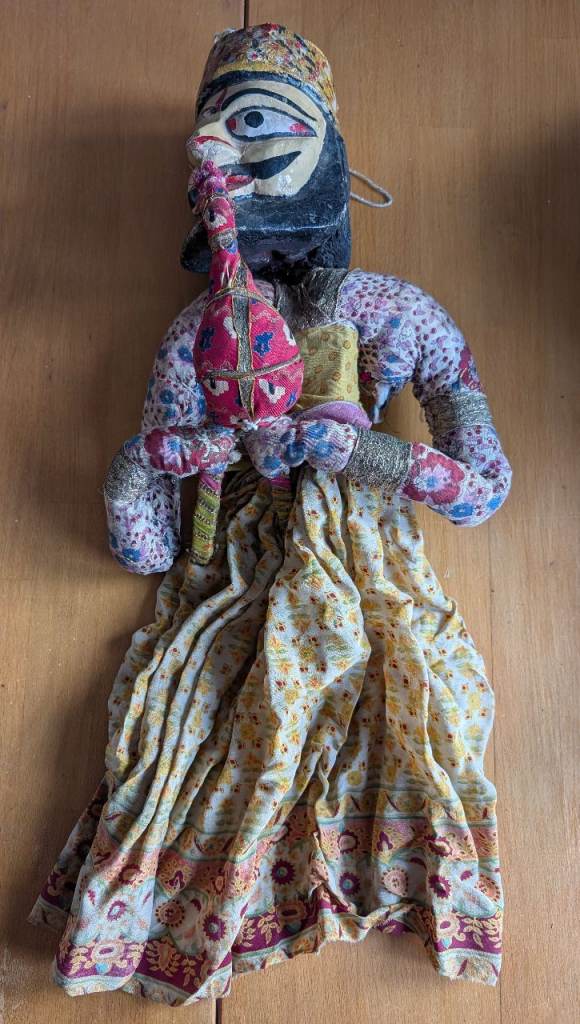 Vintage Traditional Kathputli Indian String Puppet from Rajasthan