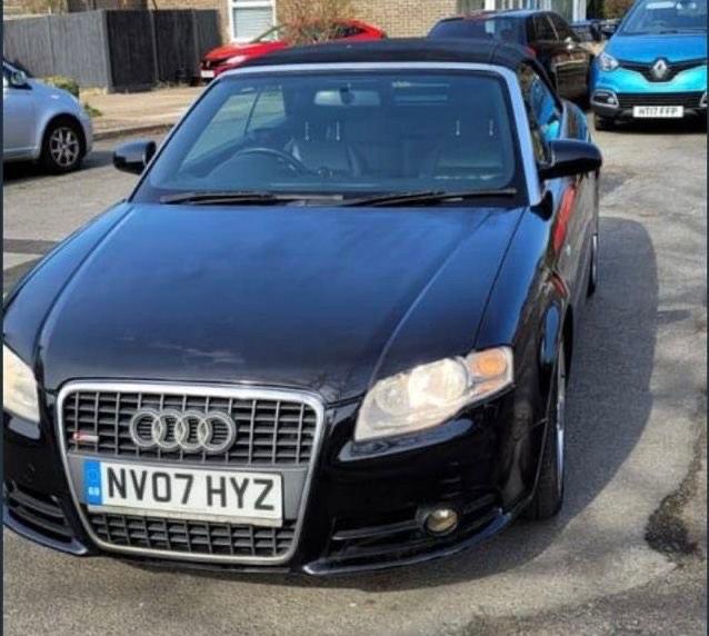 2007 AUDI A4 2.0 TDI S LINE CONVERTIBLE GOOD RUNNER B7 BLACK LEATHER BOSE