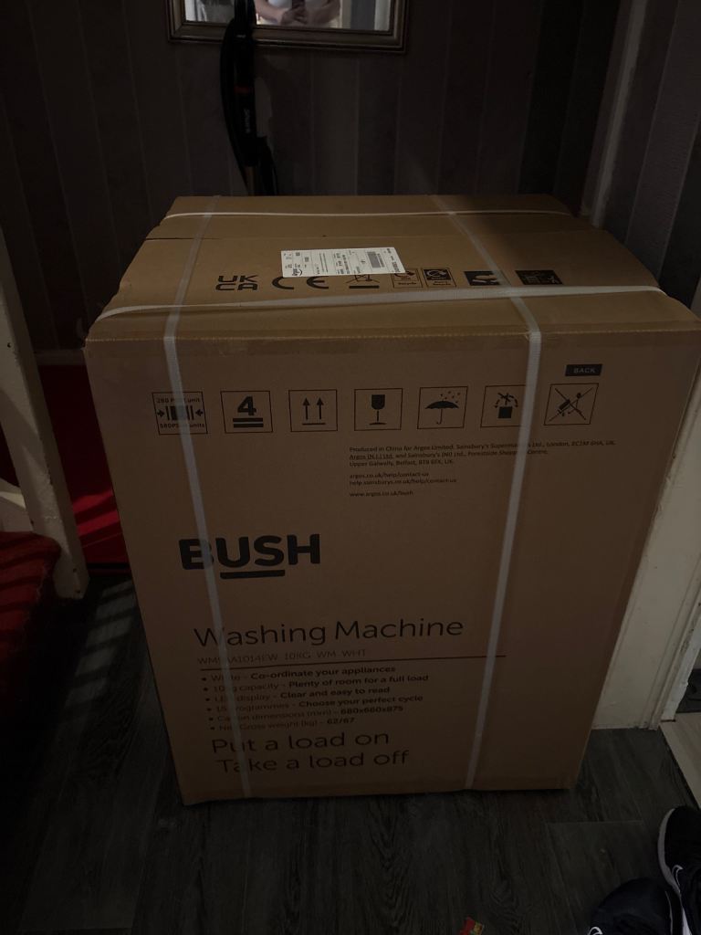 image for *Brand new* still in box. Bush 10kg washing machine