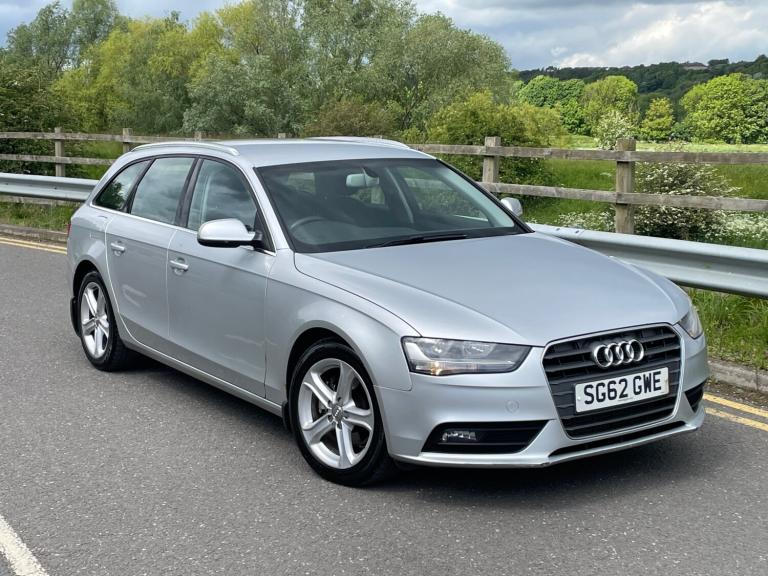 2012 62 AUDI A4 AVANT 2.0 TDI SE  5 DOOR ESTATE SILVER FSH 12 MONTHS MOT 