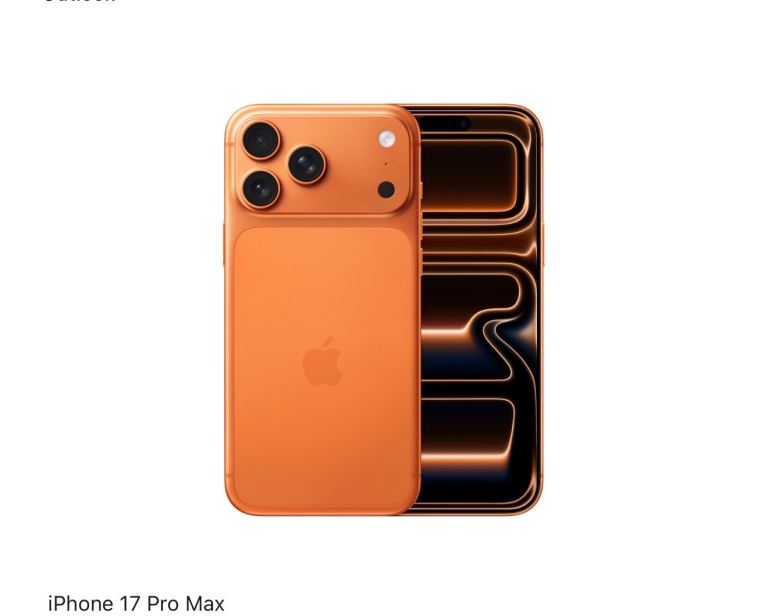 Apple iPhone 17 Pro Max – Brand NEW, Orange