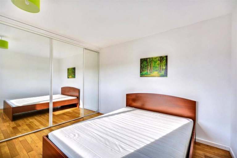 Ikea king-size bed with mattress, good condition