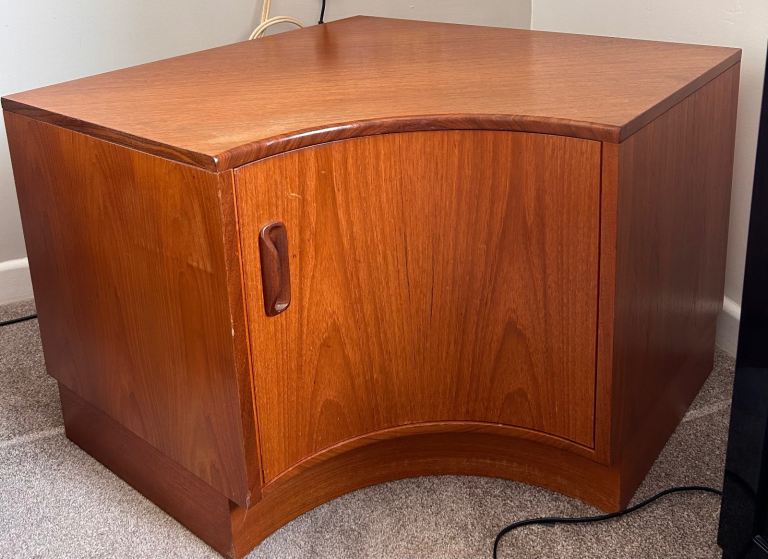 Rare GPlan fresco corner cabinet