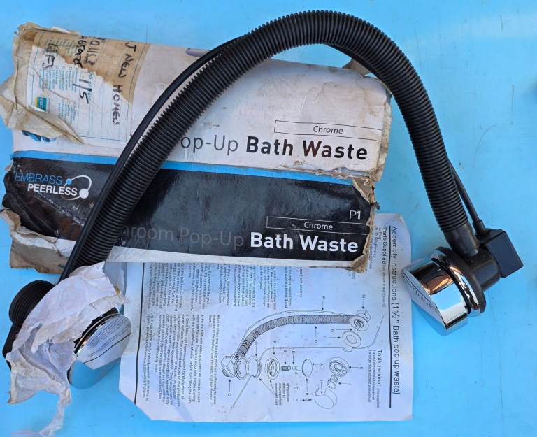 EMBRASS PEARLESS POP UP Bath Waste. READ DESCRIPTION PLEASE.