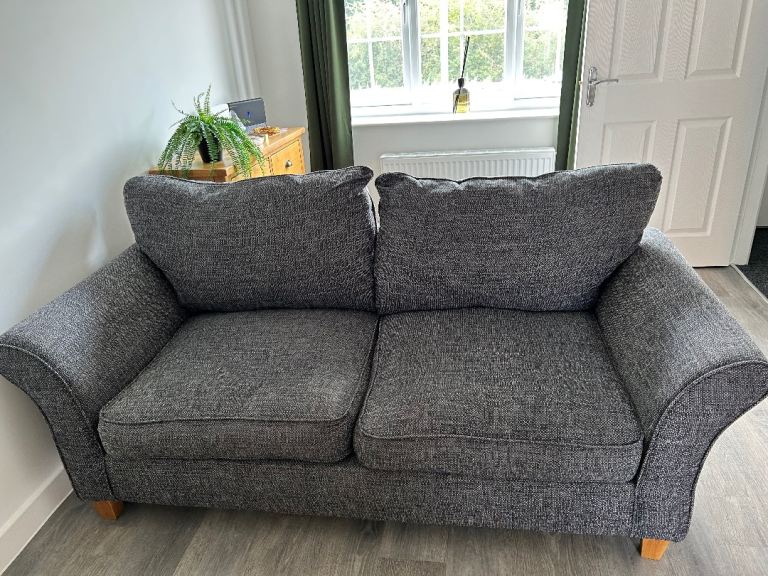 Grey Two-Seater Sofa – Excellent condition