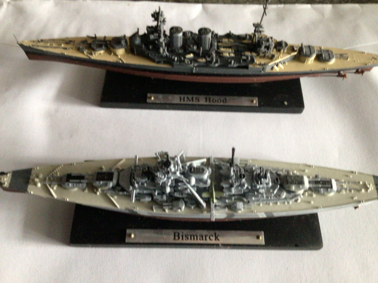 Plastic model Battleships (Approx. size Up to 8” inches) 