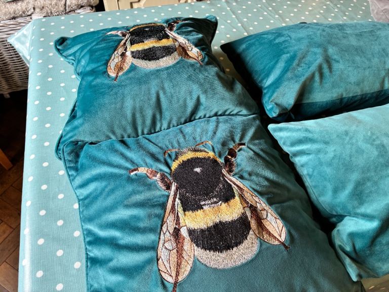 Velour Marks and Spencer’s Cushions 