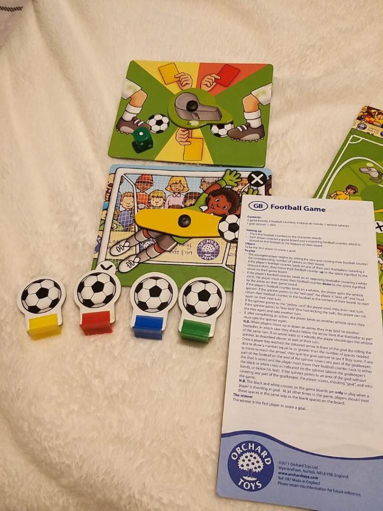Childs football game age 5+, Orchard toys excellent condition 