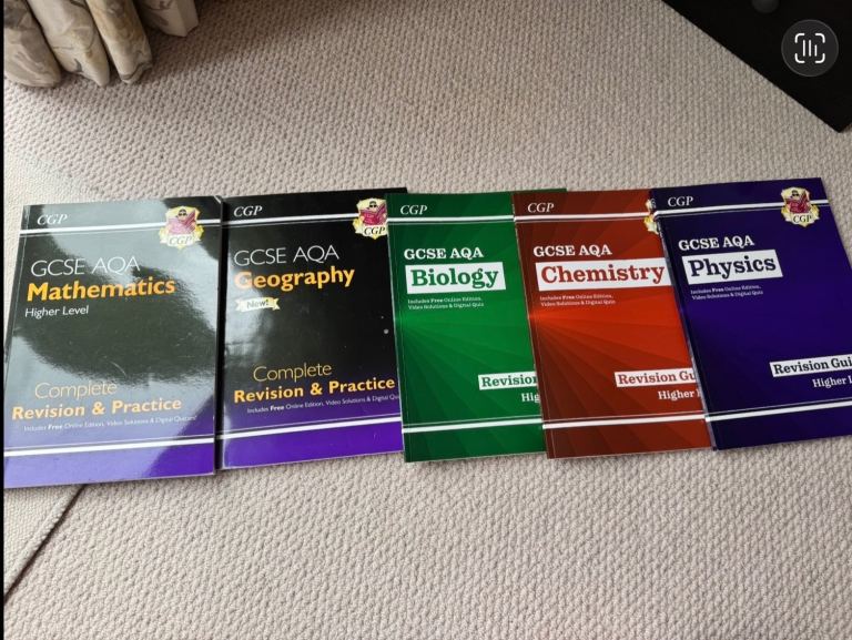 GCSE AQA Revision Guides – Maths, Geography, Biology, Chemistry, Physics