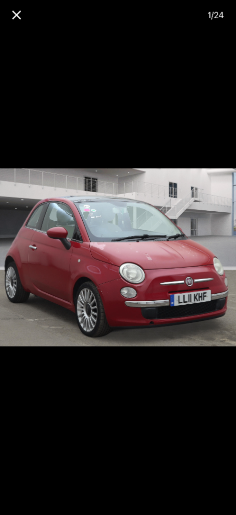 2011 Fiat 500 0.9 twinair automatic, 1 Year MOT