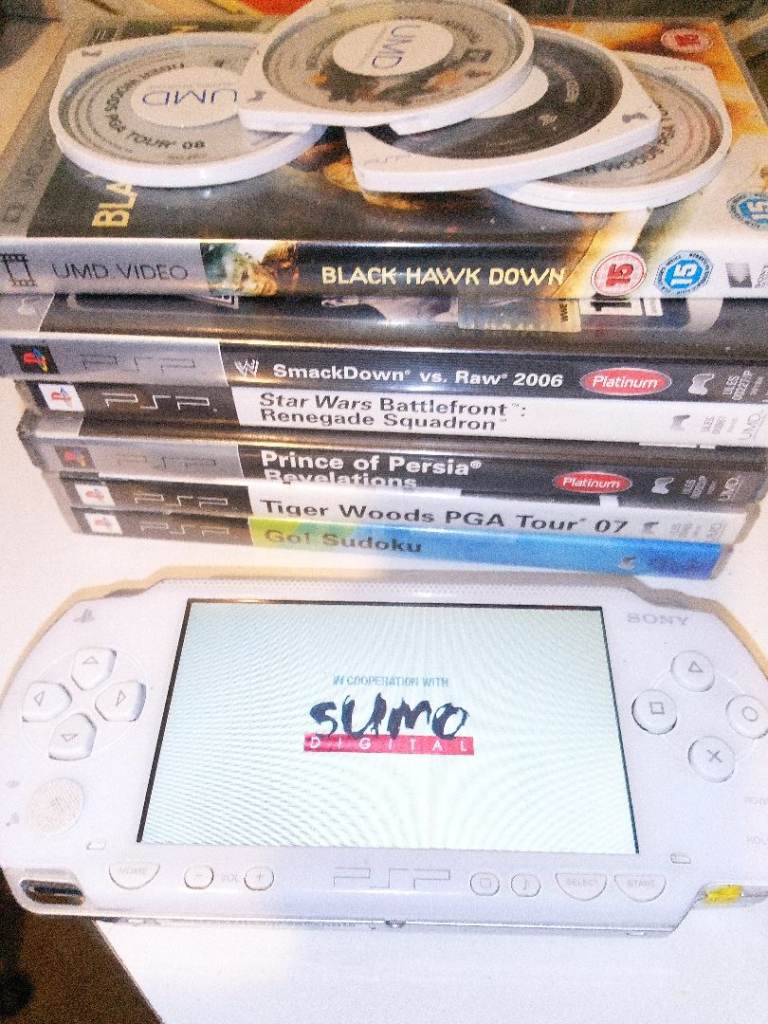 Psp console with games 