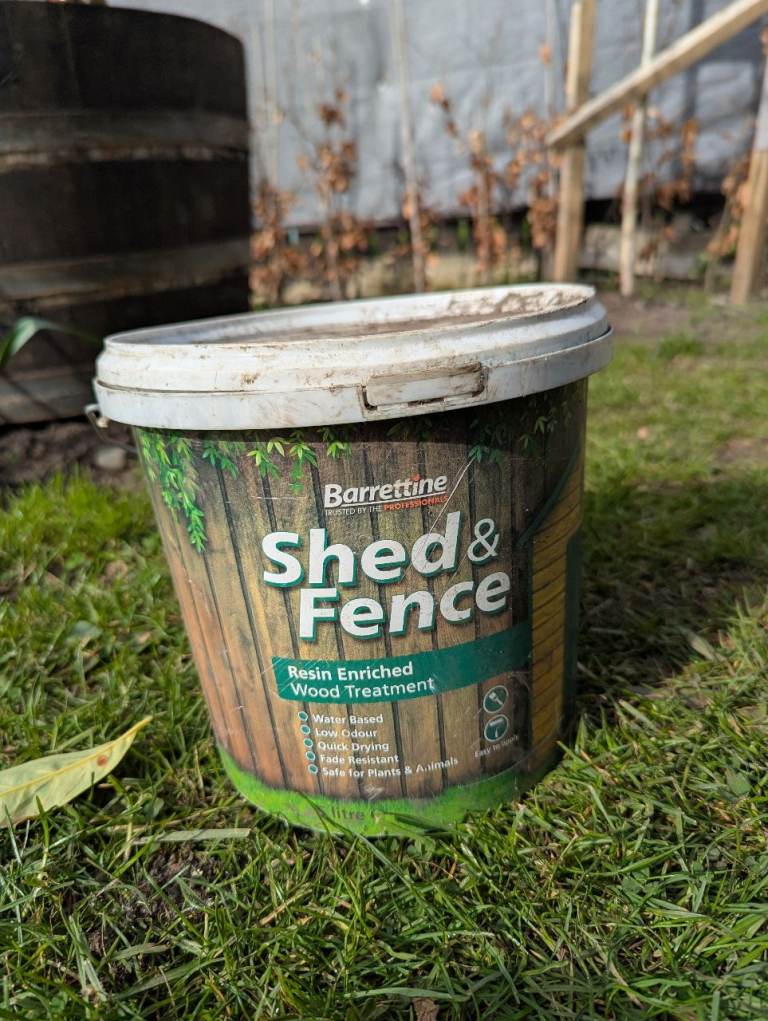 Barrettine Shed and Fence Treatment Evergreen garden paint 5L
