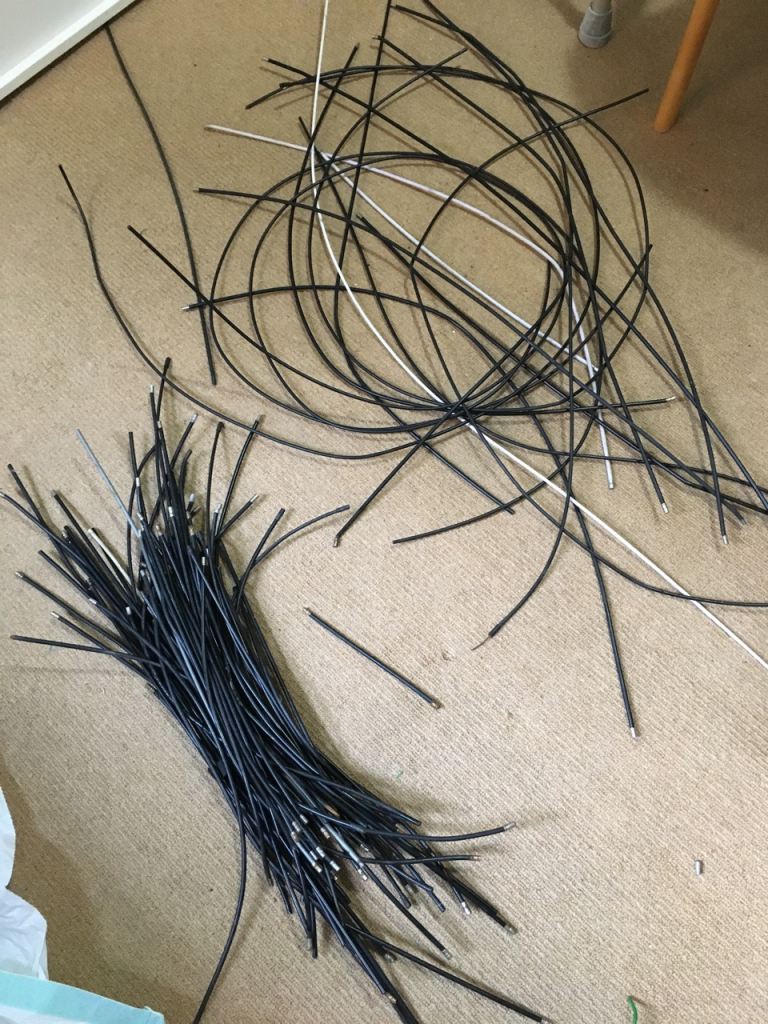 Job lot of brake and gear shifters cables for bike 