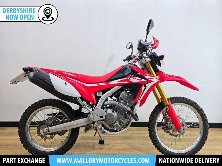 HONDA CRF250L RED 2017 - VERY LOW MILEAGE, ABS, WIRTZ W3D RACING BARS