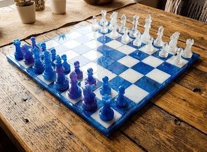 Resin chess board