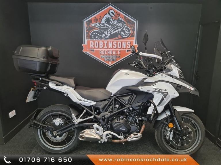 2022 Benelli TRK 502 in white with just 3607miles.