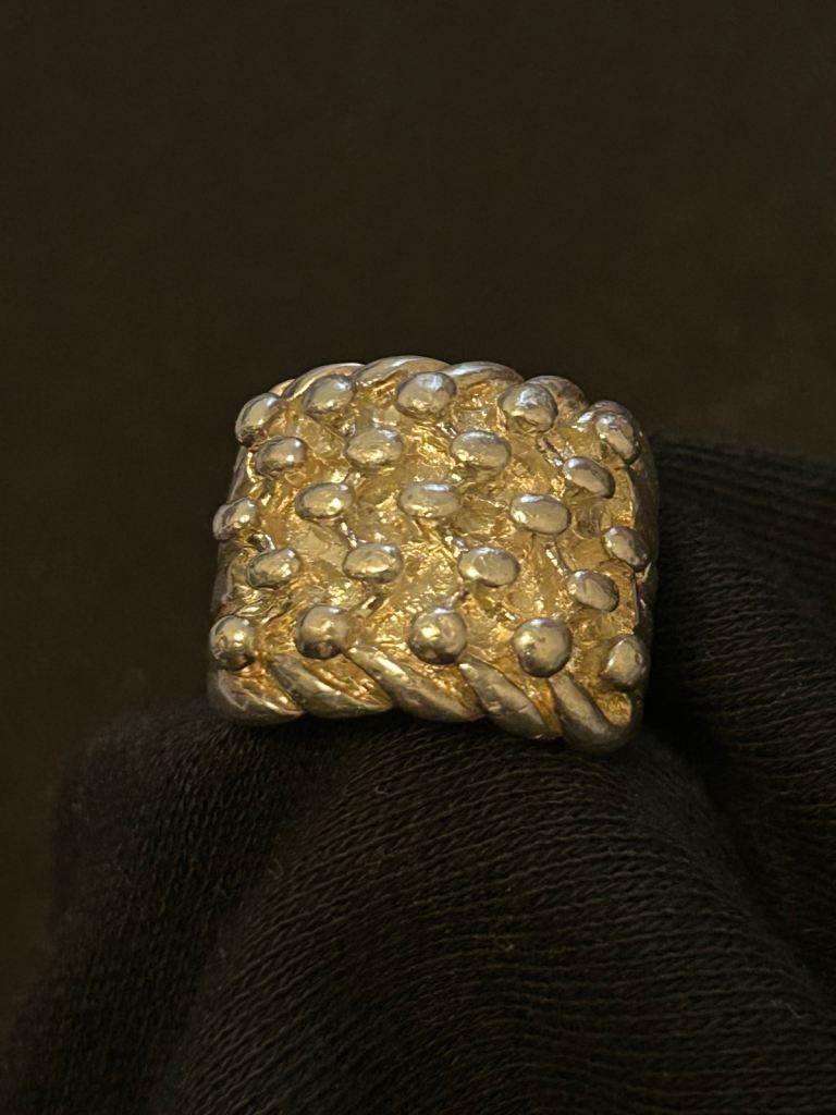 Heavy Chunky Keeper Ring 925 Sterling Solid Silver (Size UK R, US 8.5, EU 58.5)