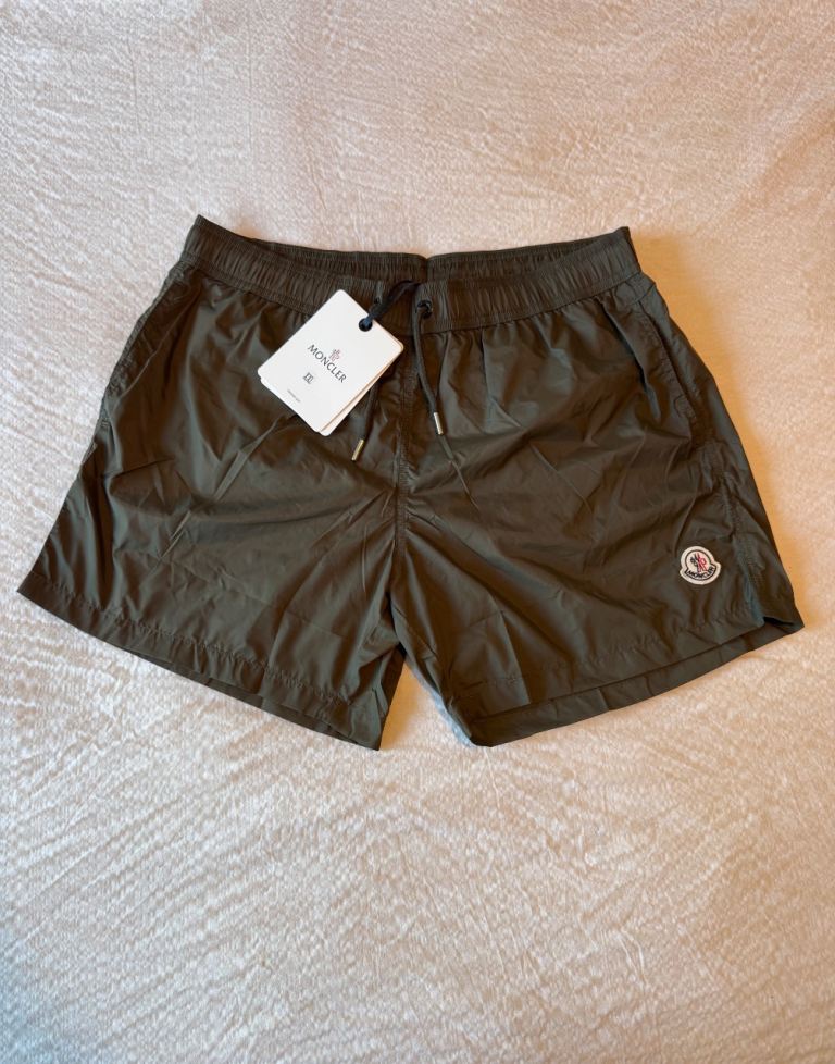NEW MONCLER SWIM SHORTS WITH TAGS XXL KHAKI 