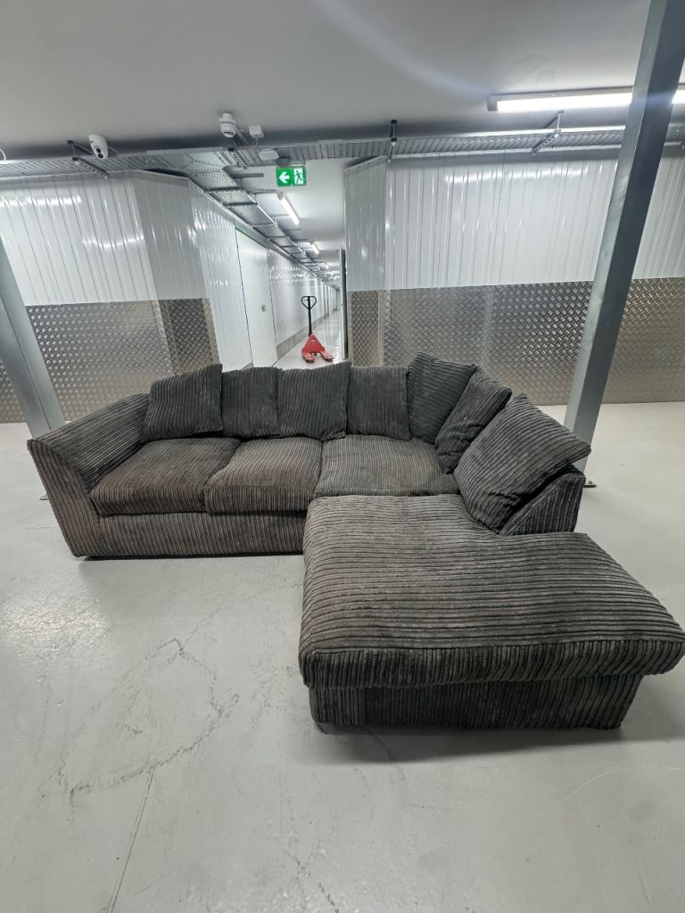 LOVELY CORD CORNER SOFA - DELIVERY OPTION