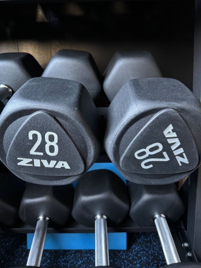 Ziva 28kg Dumbbells (56kg Pair) New