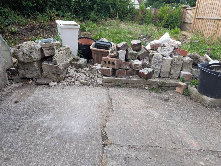 Free bricks, breeze blocks, rubble