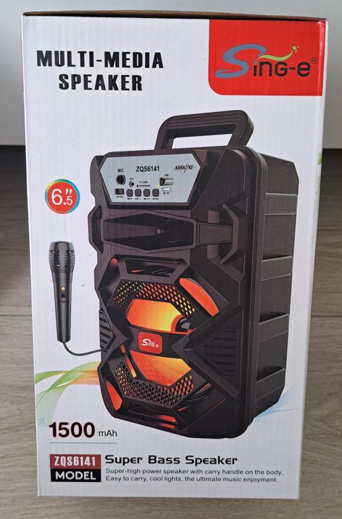 New Sing-e ZQS8141 Super Bass Multi-Media Speaker 6.5 inch