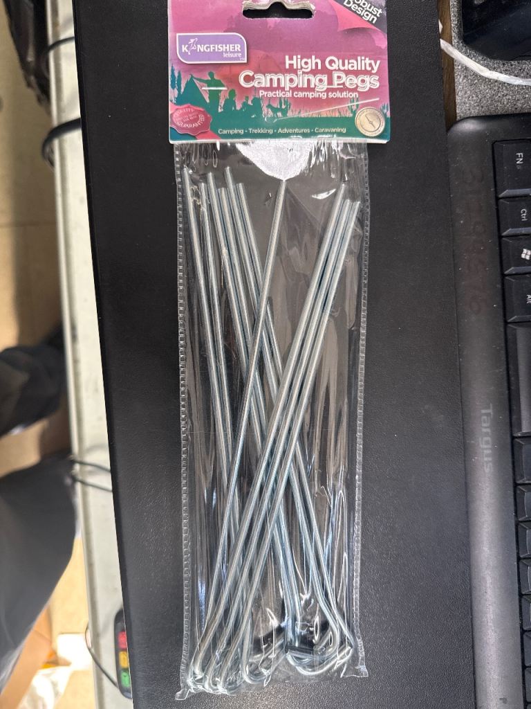 Kingfisher Silver Camping Pegs - New & Unused