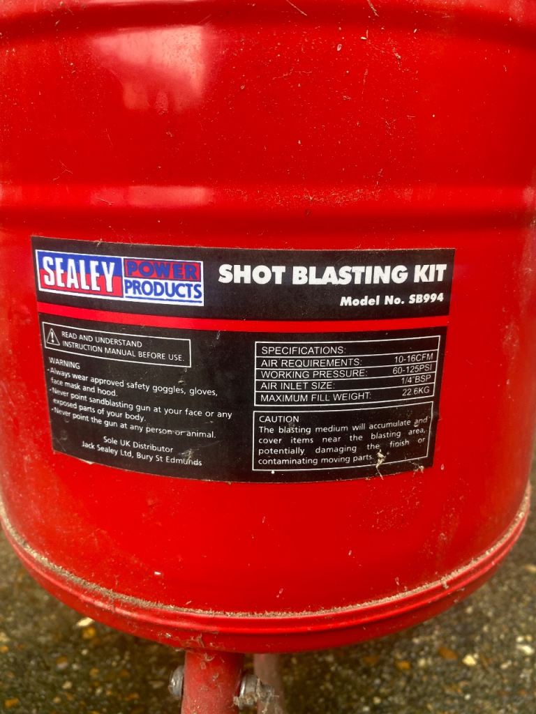 Shot blasting kit