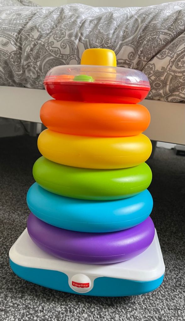FisherPrice giant rock-a-stacking rings toy
