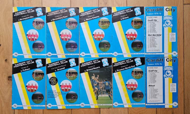 Cardiff City Football Club Programmes 1978 / 1979-80 season