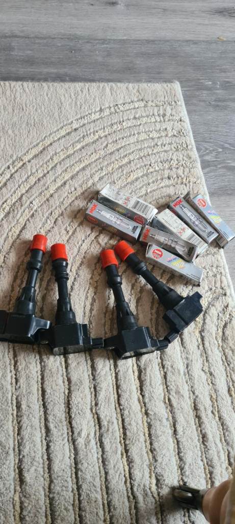 Honda Civic IMA hybrid 2005 2nd Gen injectors coil pack set and plugs