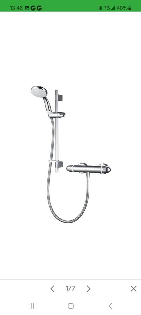 Mira Coda Thermostatic Bar Shower Mixer Chrome