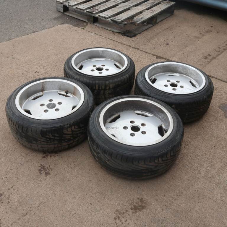 Set 4x BMW 5x120 16" RH Topline Deep Dish Alloy wheels 8.5J ET10