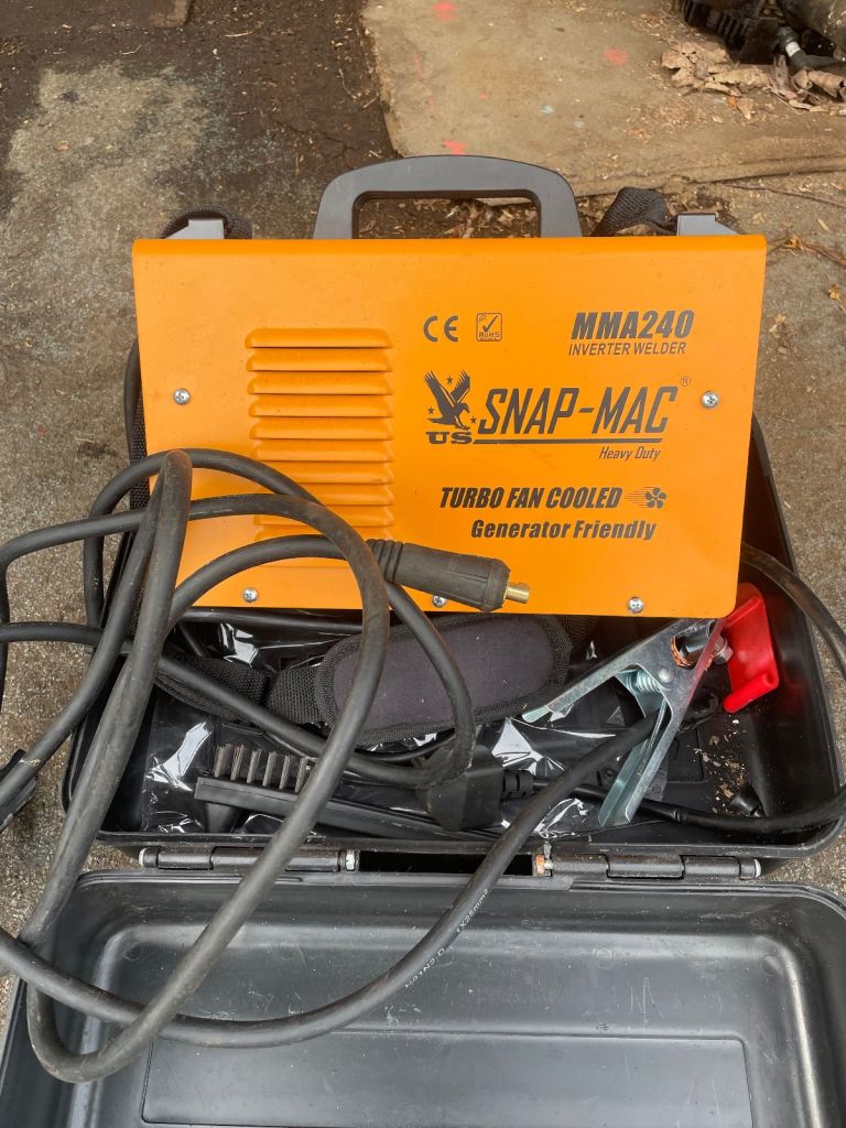 image for Snap-Mac MMA240 Inverter Welder + Clamps. 
