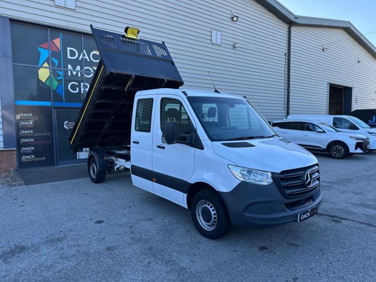 23 Reg, Mercedes-Benz Sprinter, L3, Double Cab, Steel Body Tipper 