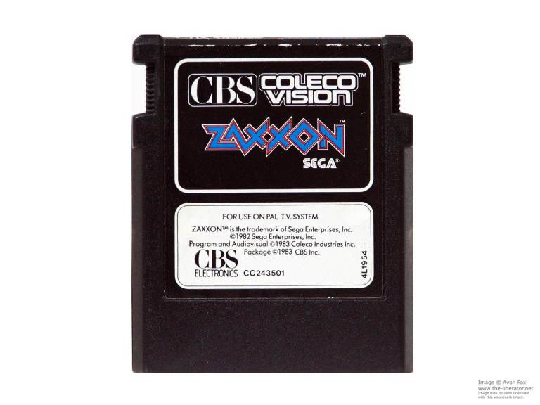 CBS ColecoVision Zaxxon Cartridge - Good Condition