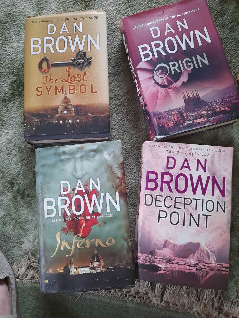 4 books by Dan Brown 3 hardback 1 paperback