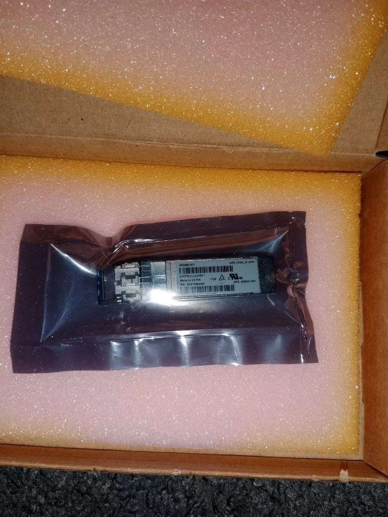 image for HPE 455888-001 - HP 10GB SFP+ LR Transceiver Module 21CFR(J) CLASS 1 SPS 456097