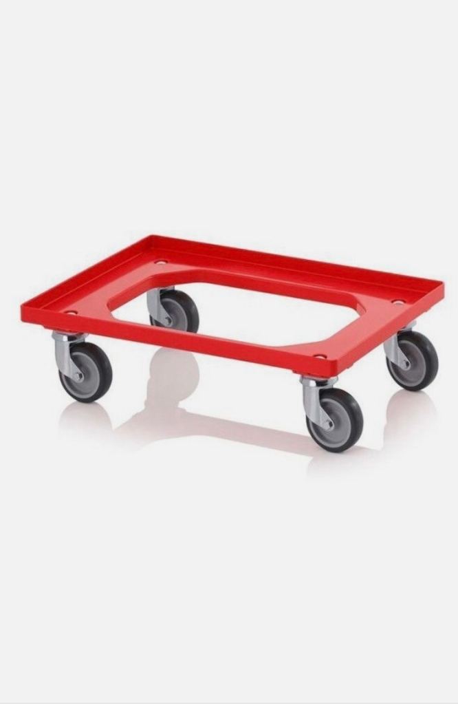 Heavy-Duty Transport Dolly Trolley for 600x400 Euro Stacking Containers